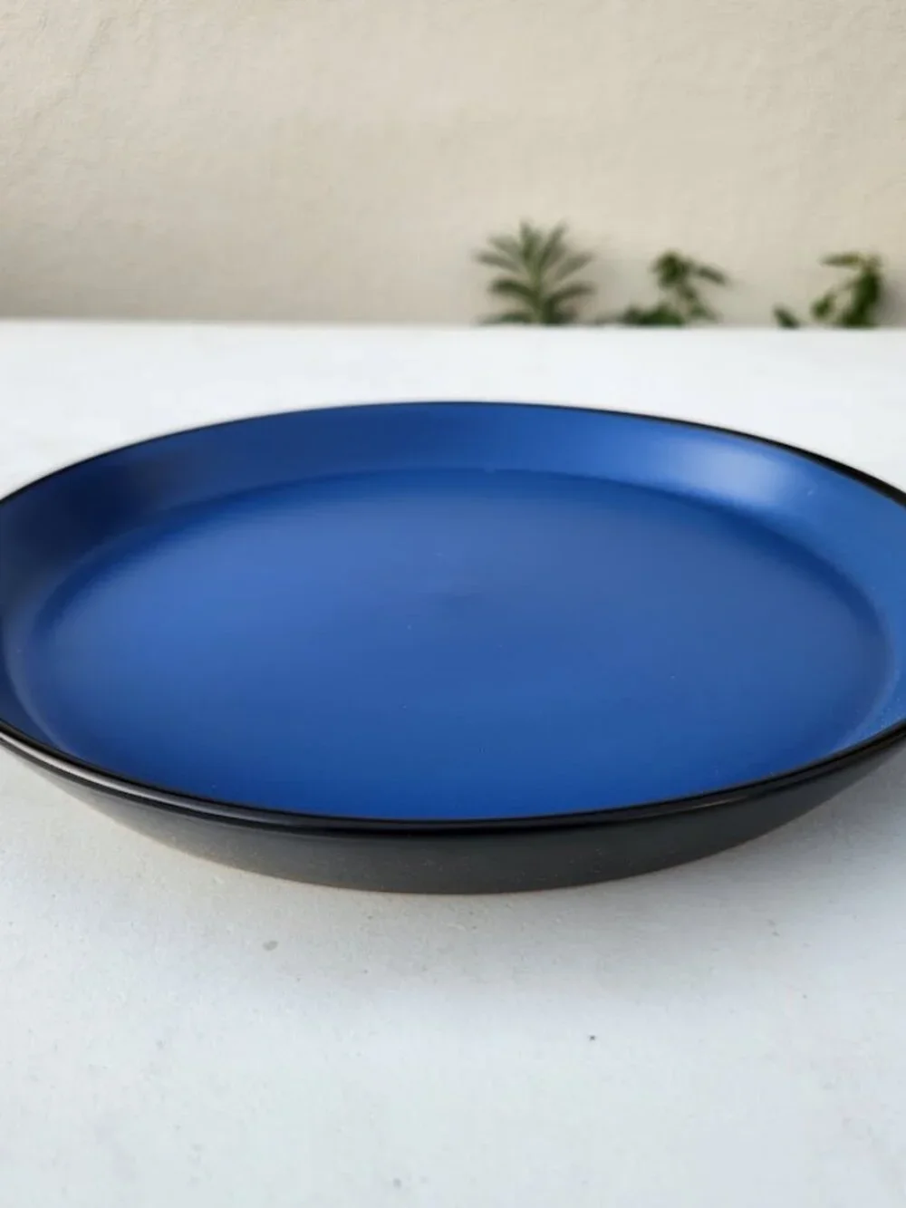 NEW Stone Lain Albie Round Dinner Plate Dinnerware Blue Black Replacement Plates